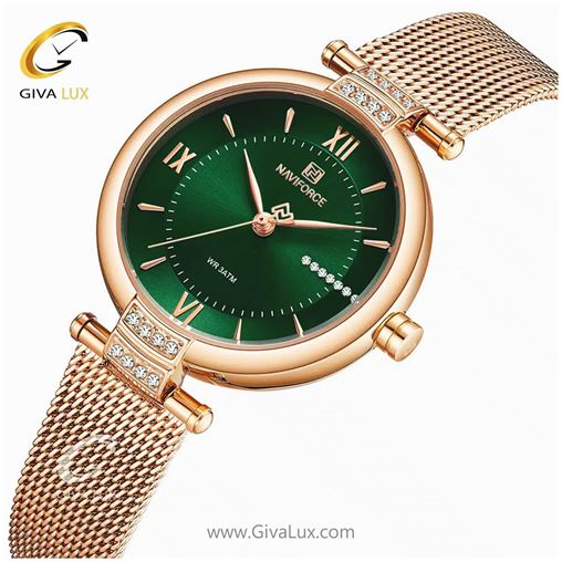 ساعت مچی زنانه بند حصیری رز گلد ناوی فورس مدل NF5019 683_5019 (6).jpg